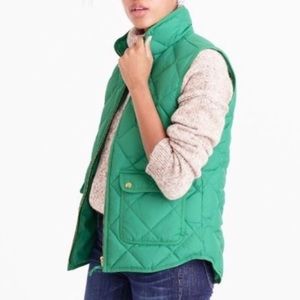 NWOT* J. Crew Green Excursion Vest, Size XS